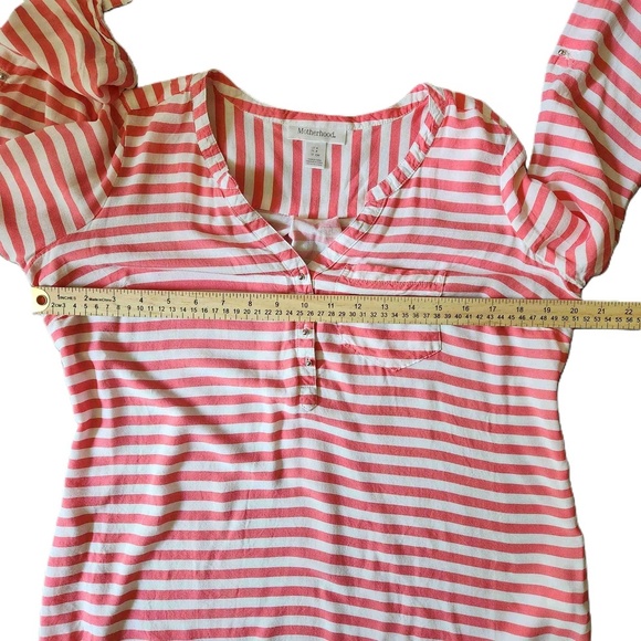 Motherhood Maternity Striped Long Sleeve Blouse Size Small - Picture 5 of 10